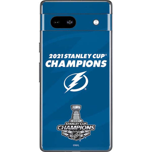NHL 2021 Stanley Cup Champions Tampa Bay Lightning Google Pixel 7a Skin